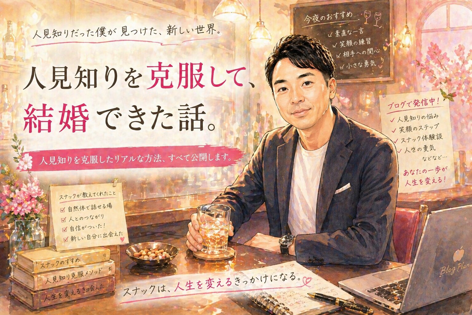 33年間彼女なしだった私が人見知りを克服して結婚できた話 スナックで学んだ人見知り克服法